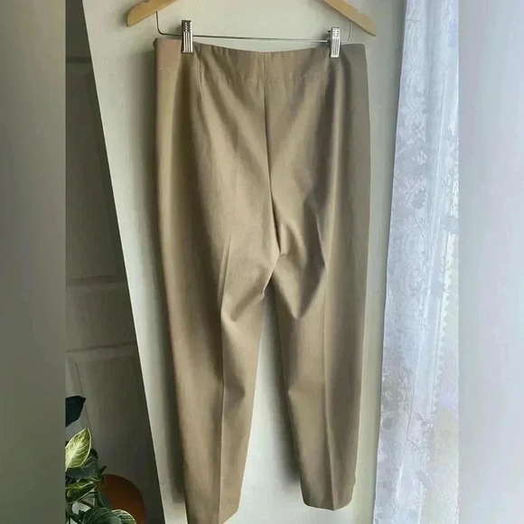 Talbots Heritage Pull On Pants Khaki Tan Size 10 Womens Dress Tapered Leg Office - Picture 5 of 5
